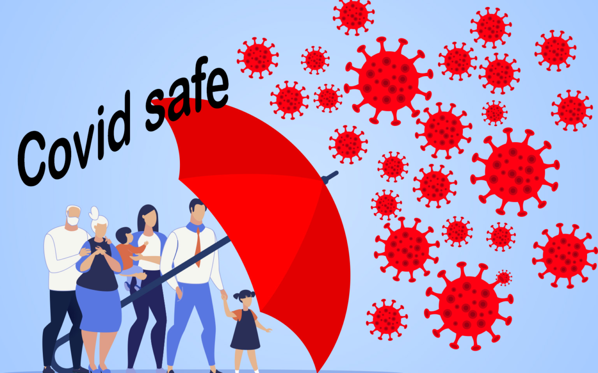 covid safe banner